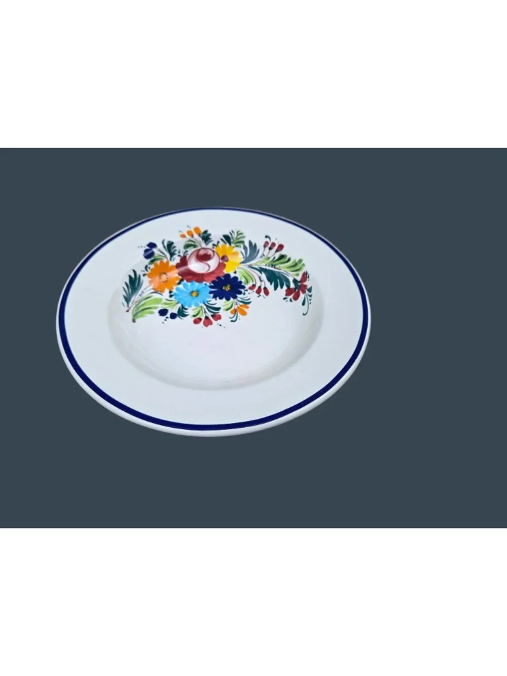 Nova Deruta Italian Ceramic Pasta Bowls For Pottery Barn - Handpainted Floral